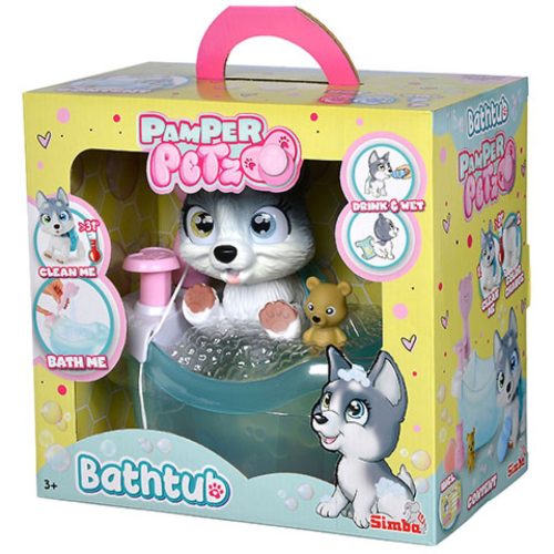 Pamper Petz Pelenkás Husky Fürdőkádban