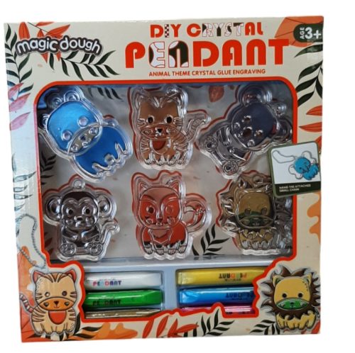 Állatos üvegfesték készlet sablonokkal