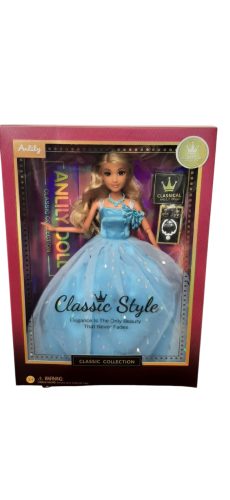 Anlily hercegnő baba – Classic Style kék ruhában