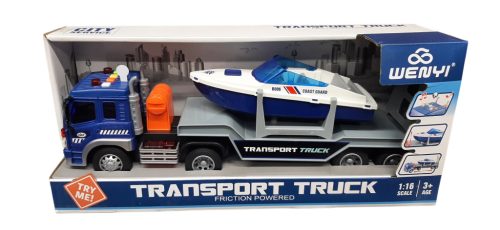 Játék trailer kamion hajószállító