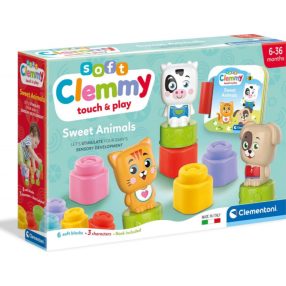 Clemmy Sweet Animals puha gumi építőkocka játékszett