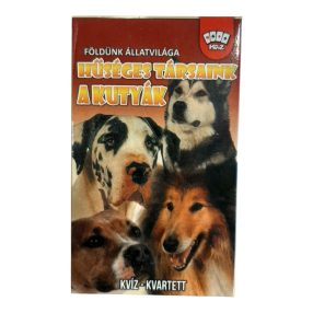 A kutyák kvíz–kvartett kártyajáték