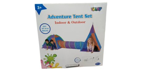 Színes gyerek sátor és mászóalagút szett