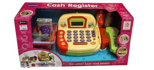 Játék pénztárgép kiegészítőkkel