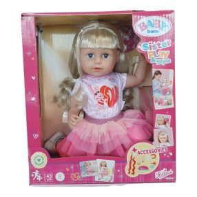 Baby Born lány tesó játékbaba