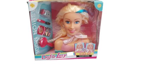 Defa Lucy sminkelhető és fodrász babafej