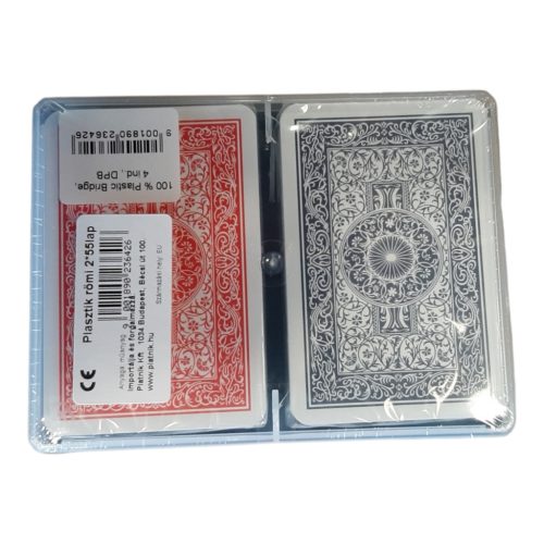 Plasztik Francia kártya műanyag tokban