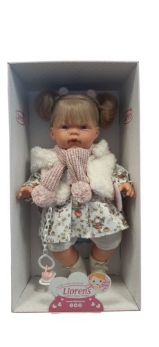 Llorens élethű baba puha testtel és cumival