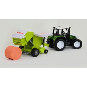 Óriás Játék Traktor Körbálázós