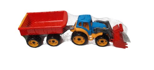 Pótkocsis játék traktor