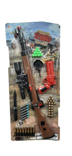 Játék mesterlövész puska szett kiegészítőkkel