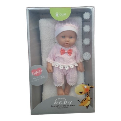 Játékbaba pléddel