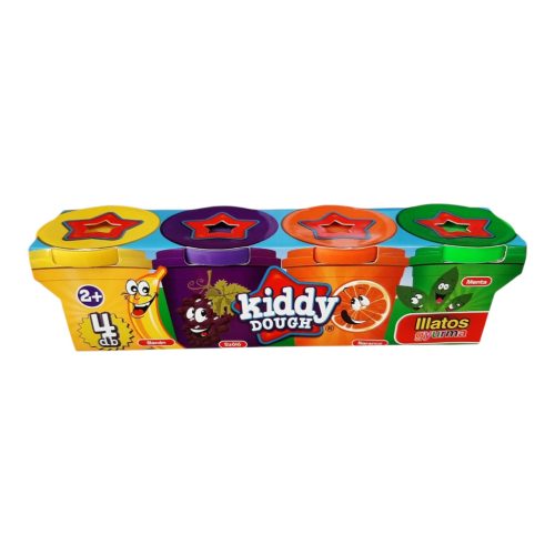 Kiddy Dough Illatos Gyurmakészlet - 4 darabos színes szett