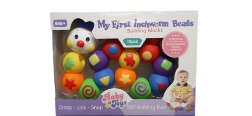 Baby Toys – Színes hernyós építő készlet 