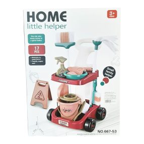 Játék takarítókocsi készlet - 17 részes