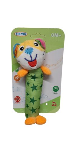 Plüss bébi csörgő – kutyás