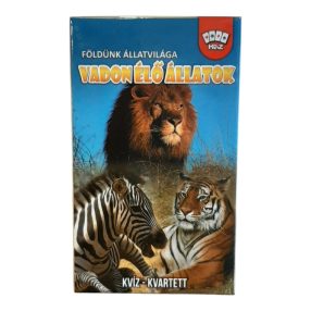 Vadon élő állatok kvíz–kvartett kártyajáték