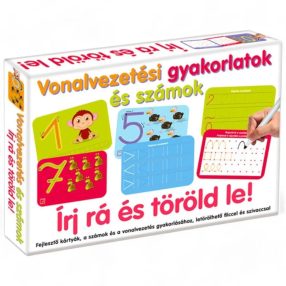   Vonalvezetési gyakorlatok és számok – írástanuló készlet