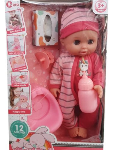 Pisilős hangot adó baba készlet