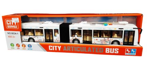 Játék Busz Troli Elemes