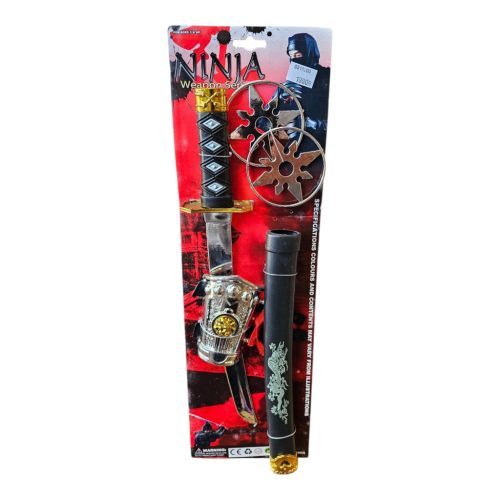 Ninja kard készlet dobócsillaggal