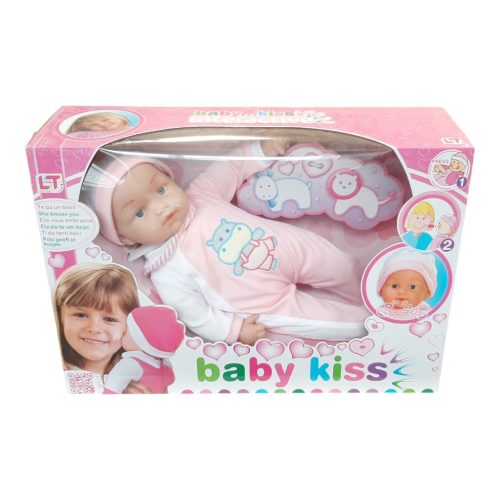 Baby Kiss interaktív puszit adó játékbaba