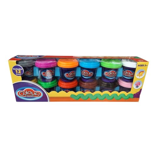 Colour Dough Színes Gyurmakészlet - 12 tégelyes óriás szett