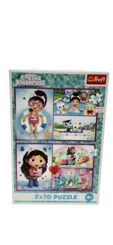 Gabby babaháza puzzle 2x70 darabos
